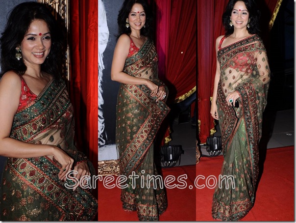 Vidya_Malwade_Green_Designer_Saree