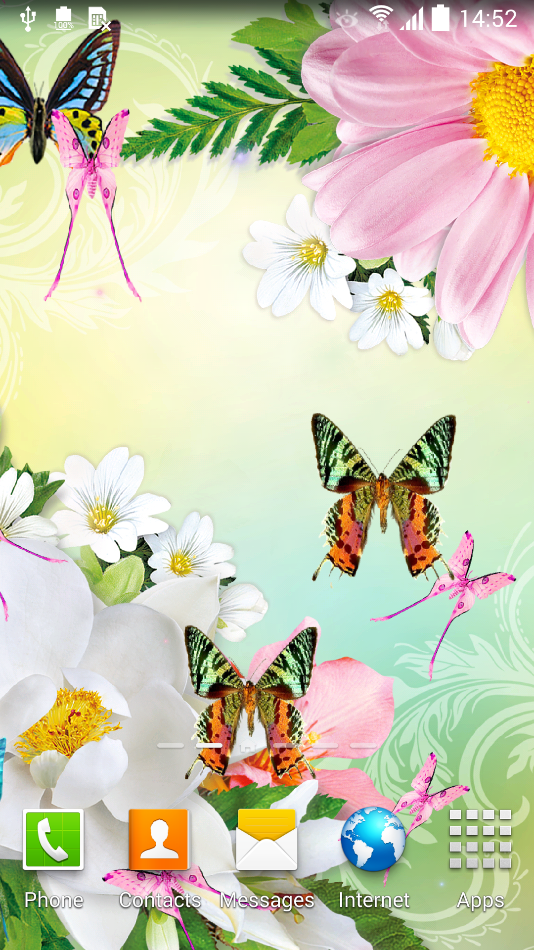 Android application Butterflies Live Wallpaper HD screenshort