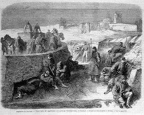 Illustration of the Battle of Puebla