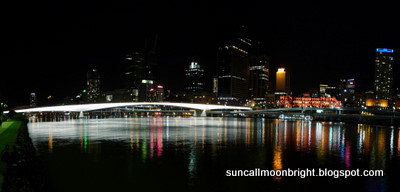 Victoria Bridge at night, Brisbane