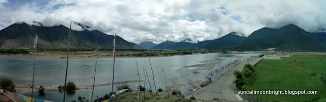 panorama Nyingchi river confluence