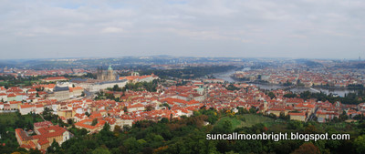 Panorama of Prague from Petřín hill