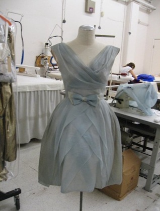 blue dress