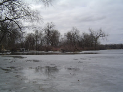 image of ice on Squaw Bay