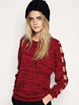 Asos Cut out Sleeve Jumper