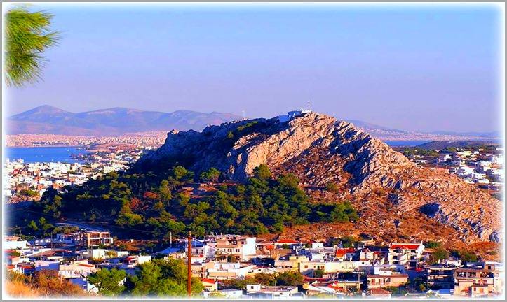 Αττική - Πειραιάς - Δήμος Σαλαμίνας Aποψη της πόλης της Σαλαμίνας και του Προφήτη Ηλία