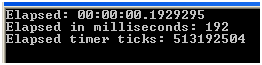 How to use Stopwatch to Calculate Program Execution time in C#