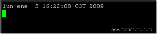 Reloj estatico en Linux Unix