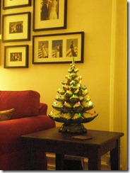 Our Christmas tree! Our Christmas tree!