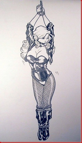 Black_Canary_Captured_Pinup_by_frelncer