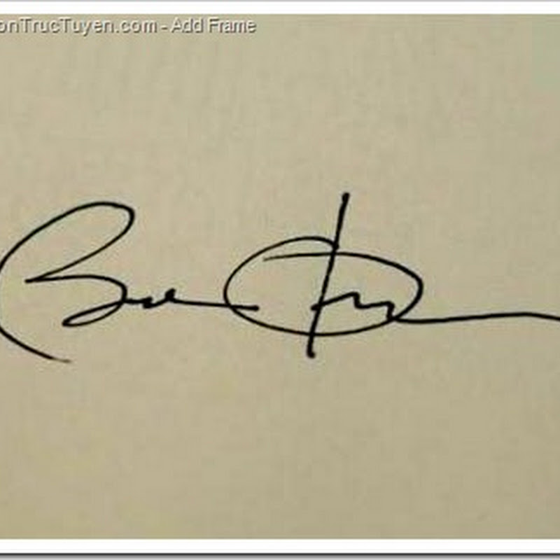 Chữ ký của tổng thống Barack Obama