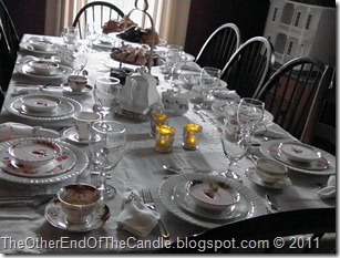 Tablescape fit for a Queen 122