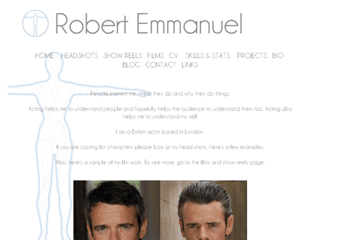 Fonts In Use: Robert Emmanuel - Actor