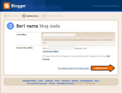 cara membuat blog di blogspot