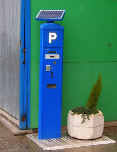Solar Panel on Parking Meter