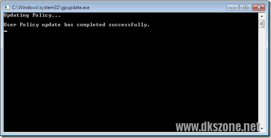 gpupdate-user-policy-update