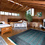 The upstairs level is a loft.