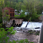 The falls in Collinsville during the summer.