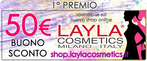 Giveaway-Layla-Cosmetics-buono-sconto-shop-online-50-euro Giveaway-Layla-Cosmetics-buono-sconto-shop-online-50-euro