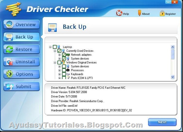 Driver Cheker - AyudasyTutoriales