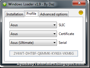 Windows 7 Loader v1.9 by Daz - Profile - AyudasyTutoriales