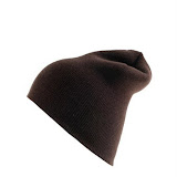 Heavy duty acrylic knit beanie hats Made In USA 3001 dark brown