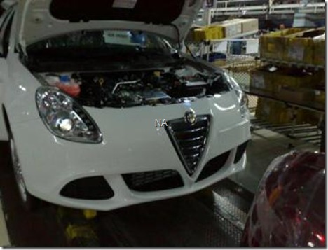 Alfa Romeo Milano spy flagra
