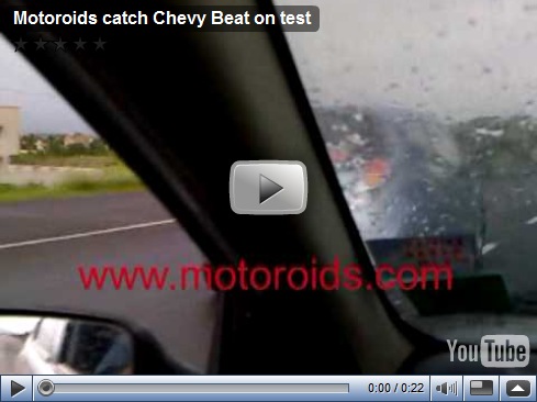 Chevrolet Beat/Spark filmado em testes na Índia