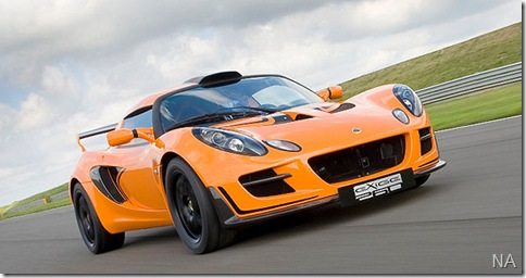 Lotus Exige Cup 260 MY2010 f3qtr track small_640x408
