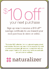 naturalizer online coupon
