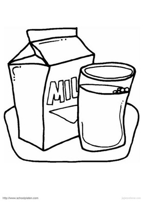 Dibujos de alimentos para colorear
