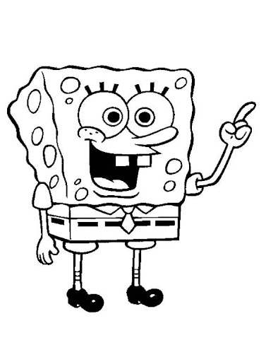 dibujos colorear bob esponja y sus amigos