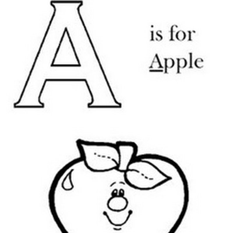Colorear abecedario ilustrado en inglés