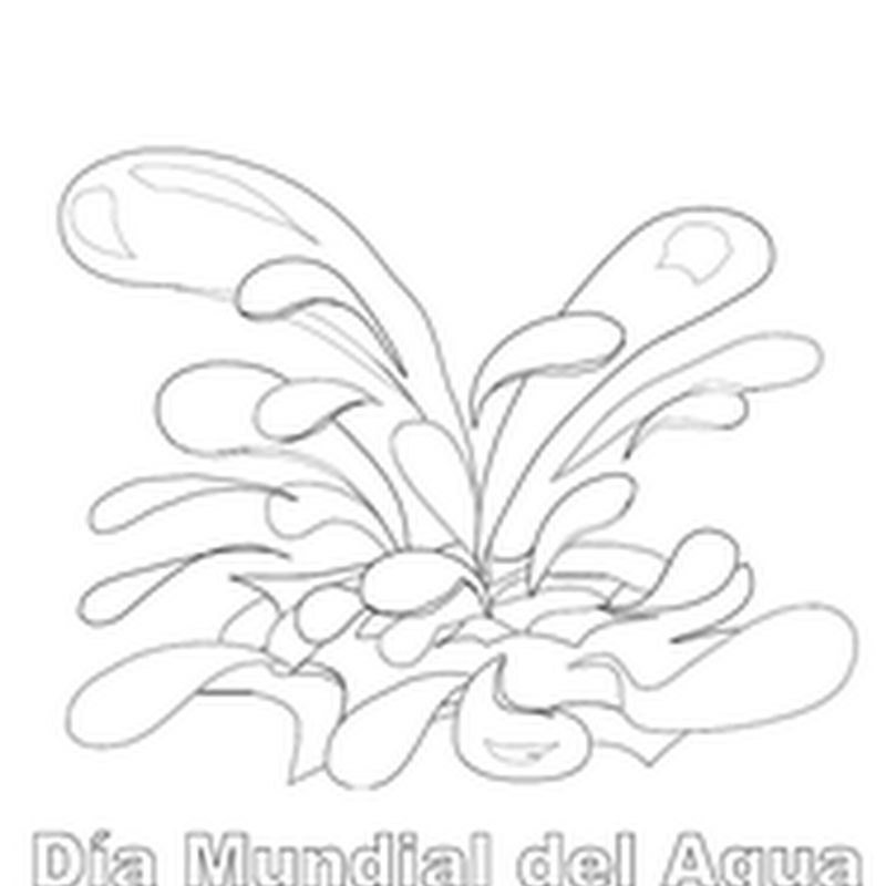 Dibujos para colorear día del agua