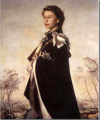 queen elizabeth i portrait. The Annigoni portrait of Queen