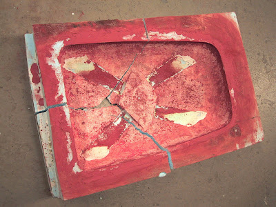 remains of mold for Corb table (eps foam 2002)