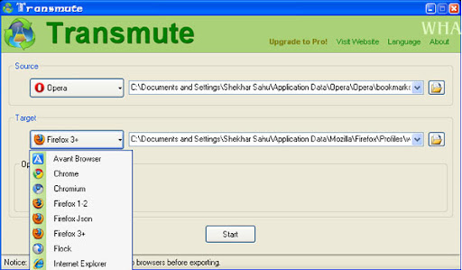 Transmute Pro Free Download Bookmark Manager & Converter transmute pro transmute plus free download converter of bookmarks image