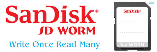 Sandisk SD WORM Write ONCE Read Many - Store Your Images Digitally For 100 Years Sandisk SD WORM Write Once Read Many Memory Cards can store images for 100 years Image