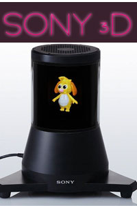 Sony RayModeler Autostereoscopic Display Prototype 3D without Glasses 360 panorama games avatar launched/unveiled glassfree 3d display image