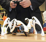 iPhone,Hexapod,Android control Hexapod Robot, HTC Hero,iPhone iOS, Android OS,iOS,Robot,Spider,Walking,iPod,Touch,Bluetooth,Wifi,Modern,Warfare,android,Heximotion
