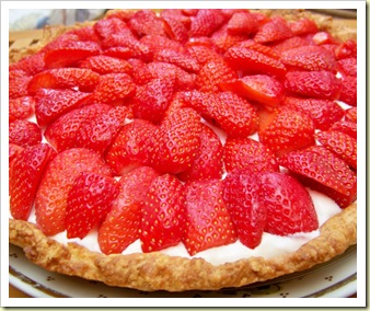 tarte fraises entière