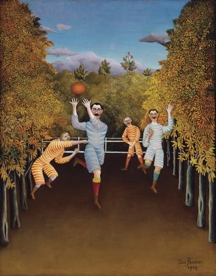 Henri Rousseau, Les joueurs de football, 1908, Huile sur toile Henri Rousseau, Les joueurs de football, 1908, Huile sur toile