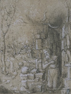 Dessin de Berdardino Butinone avec rehauts de gouache - Collection du Musée de Grenoble