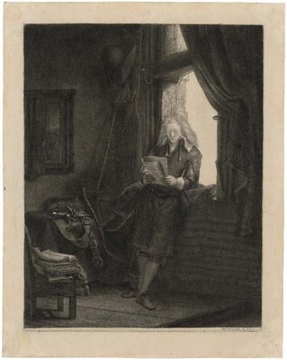 Rembrandt Harmensz. van Rijn, Portrait de Jan Six - Fondation Custodia Rembrandt Harmensz. van Rijn, Portrait de Jan Six - Fondation Custodia
