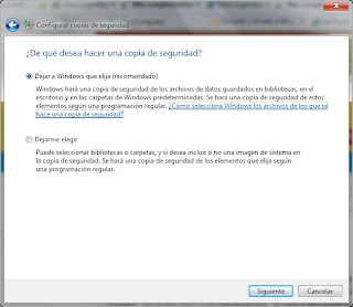 Copia de seguridad Windows 7 Copia de seguridad Windows 7