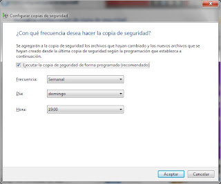 Copia de seguridad Windows 7 Copia de seguridad Windows 7