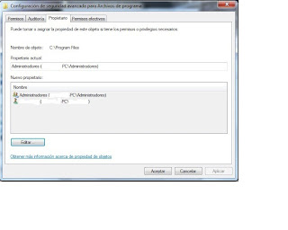 Cambiar permisos Cambiar permisos en carpetas y archivos en Windows 7