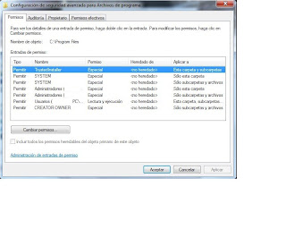 Cambiar permisos Cambiar permisos en carpetas y archivos en Windows 7