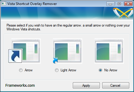 FxVisor Cómo eliminar las flechas de accesos directos en windows 7