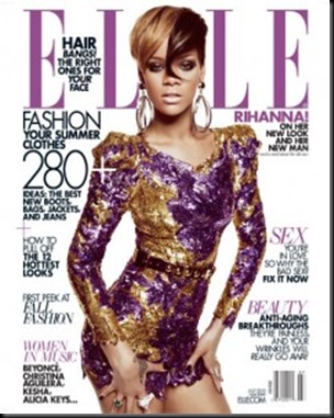 cover girl of Elle magazine July issue,